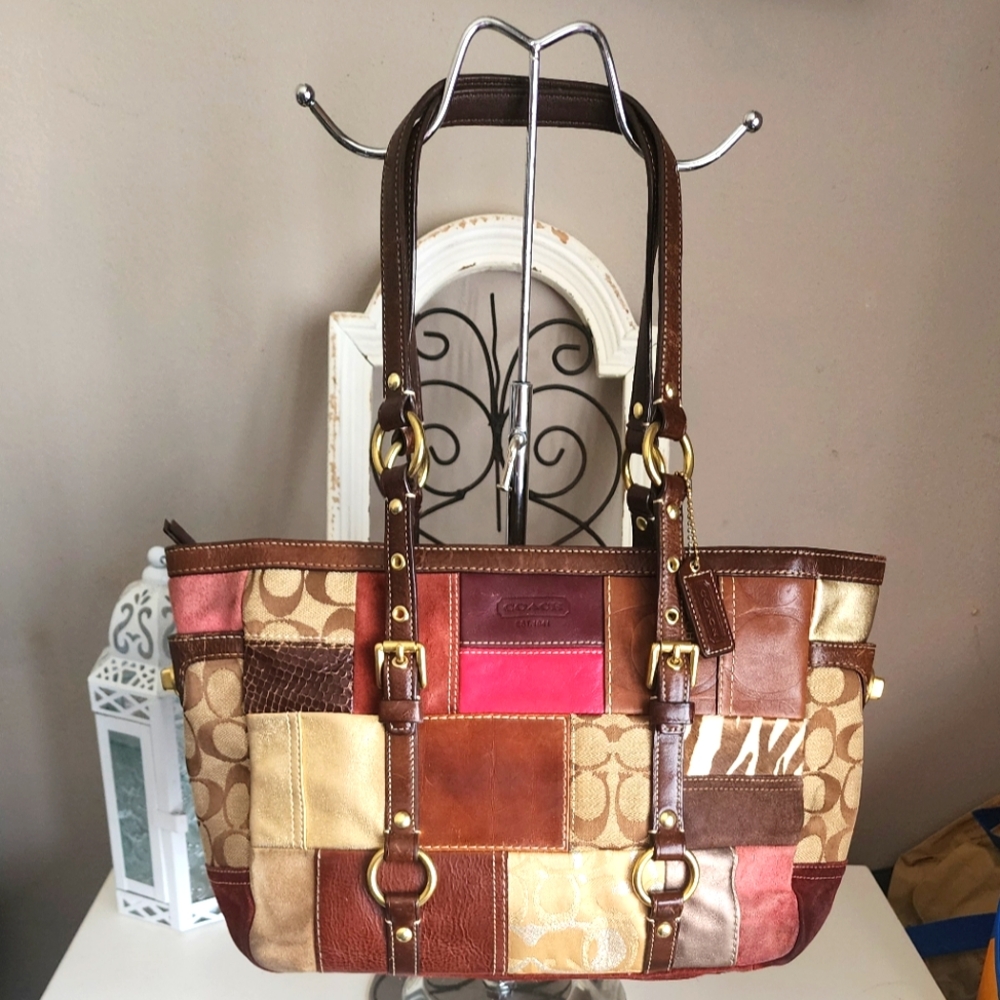 Coach Patchwork Tote Bag - Multicolor